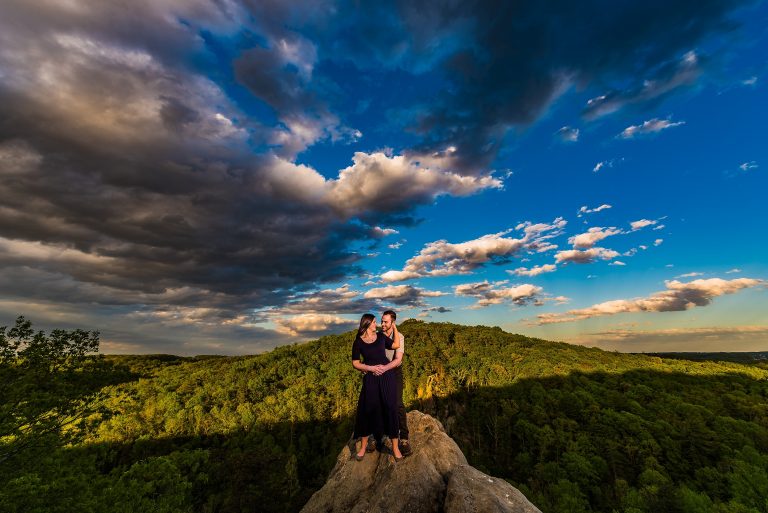 Angela & Justin – Rocks State Park Engagement